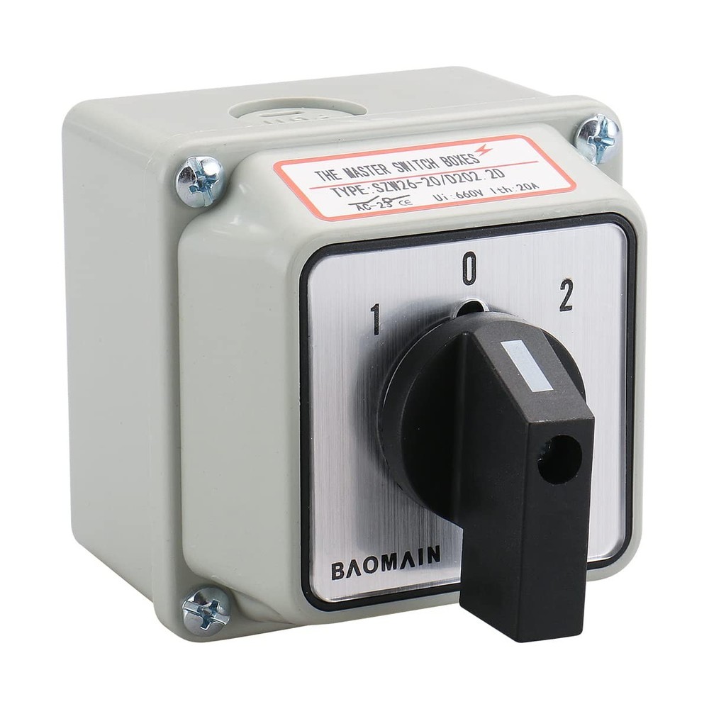 Universal Rotary Changeover Switch --S with Small Master Switch Exterior Box ...