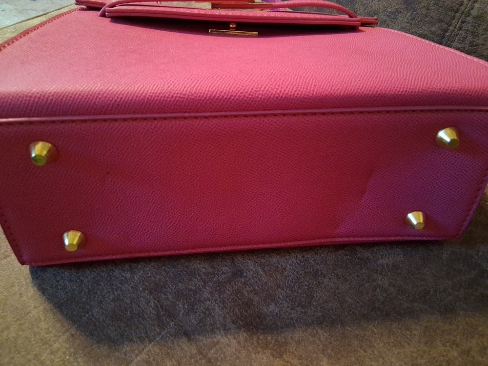 The Statement Bag Vegan Leather Pink Tote