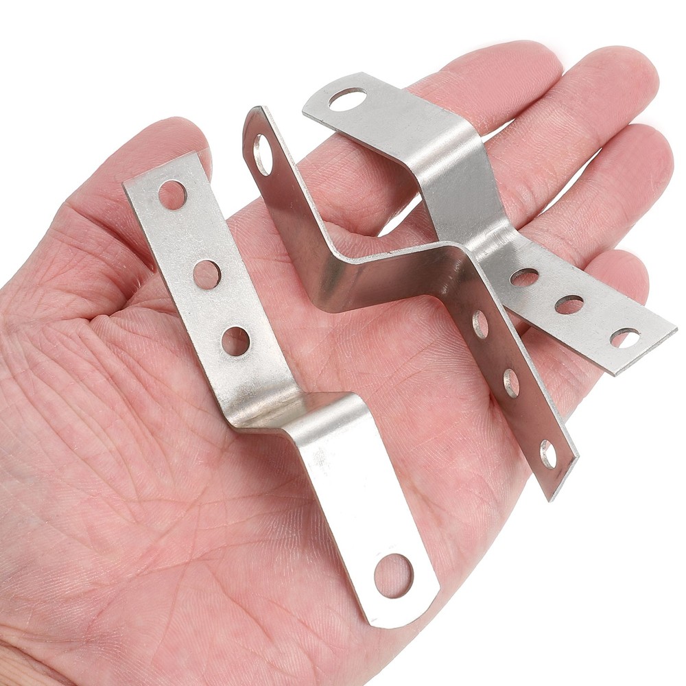 10pcs Z Shaped Corner Bracket, 1 Inch Frame Bracket, Silver