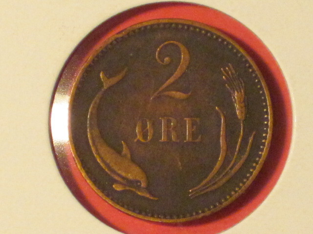 1897 2 Ore coin - Denmark KM# 793.2