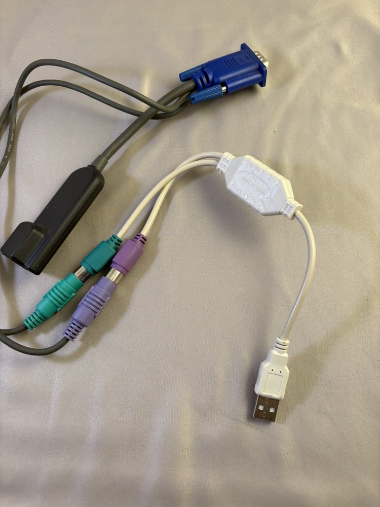 Avocent AVRIQ-PS2 520-306-507 PS2 KVM Server Interface Cable Adapter Module