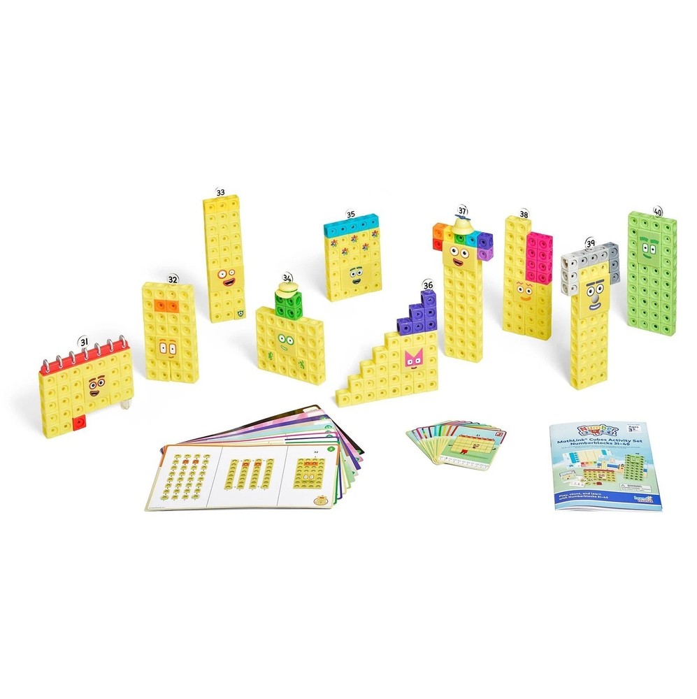 Numberblocks MathLink Cubes Activity Set 31-40 - Early Math Skills & Counting To