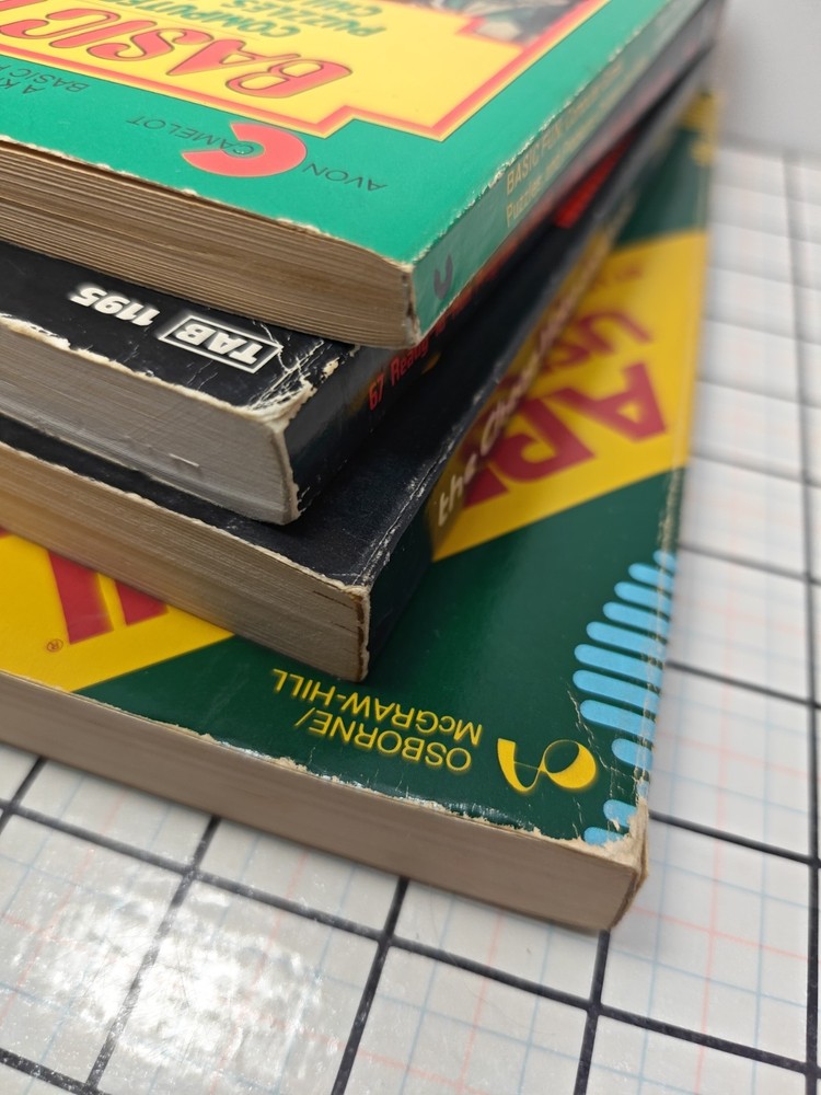 Lot of 4 VTH computer books Cheap Video Cookbook, Basic Programs Games, Apple 2