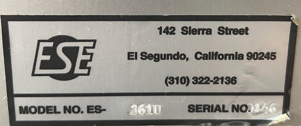 ESE 361U SMPTE LTC Timecode Reader Generator Broadcast Sync Tested 🔥🔥