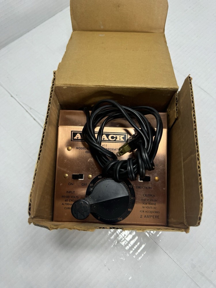 MRC HO / N Scale 2 Ampack Transformer For Train Set Layout #402