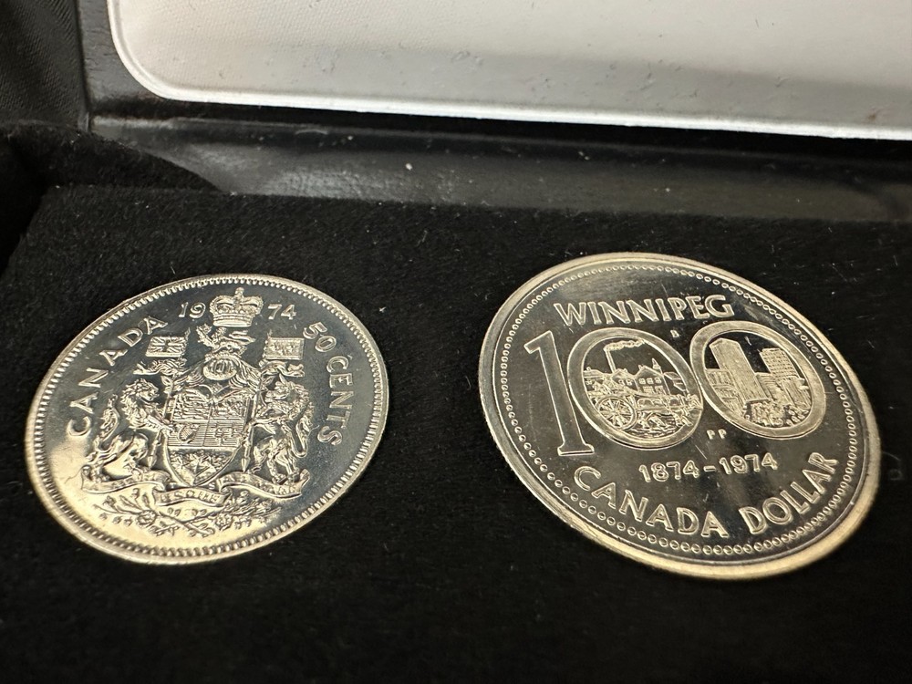 1974 Canada Uncirculated Set Double Penny Coins