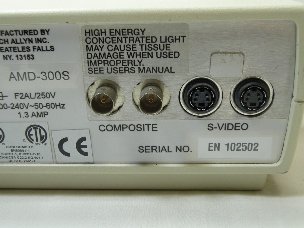 Welch Allyn AMD-300S, Imaging & Illumination Platform Light Source