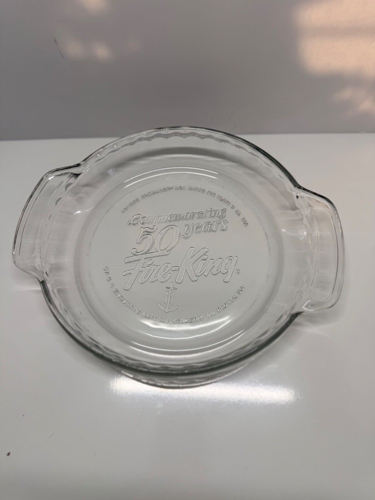 anchor hacking fire king 50th anniversary pie plate
