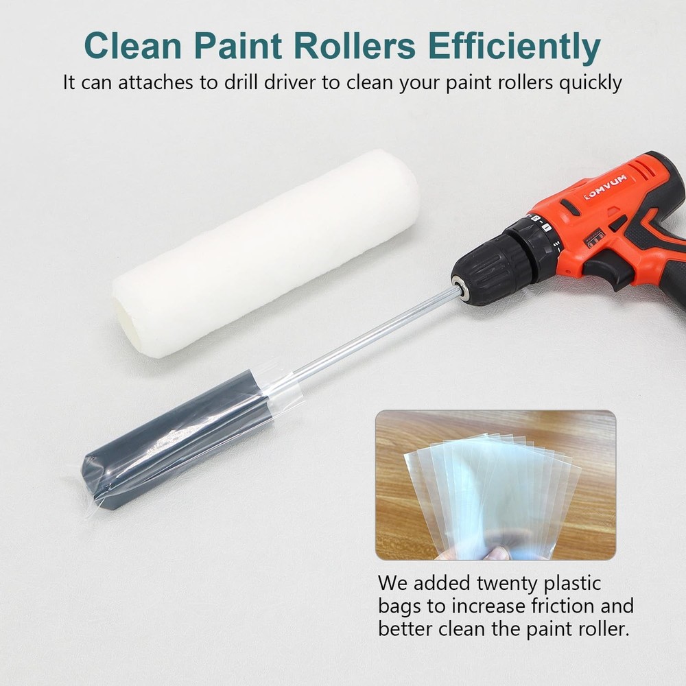 scottchen PRO Paint Roller Cleaner Dryer Washer Cleaning Tool for plastic