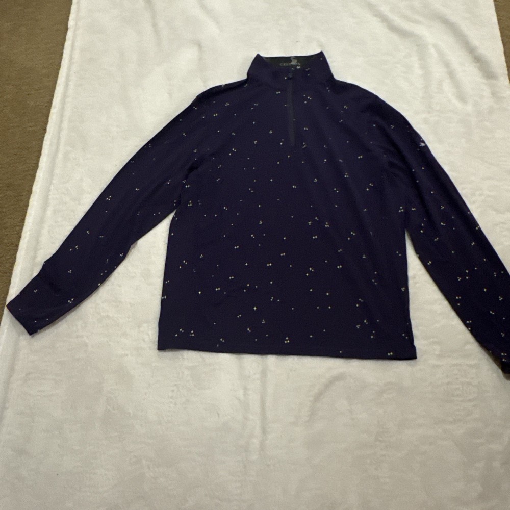 Greyson Tate 1/4 Zip Pullover Purple Raven Medium Men's