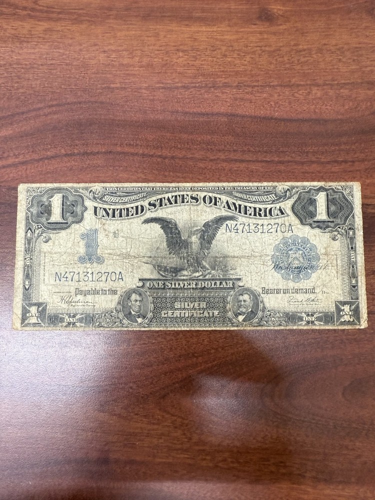 1899 1 DOLLAR SILVER CERT BLACK EAGLE BILL 1270A