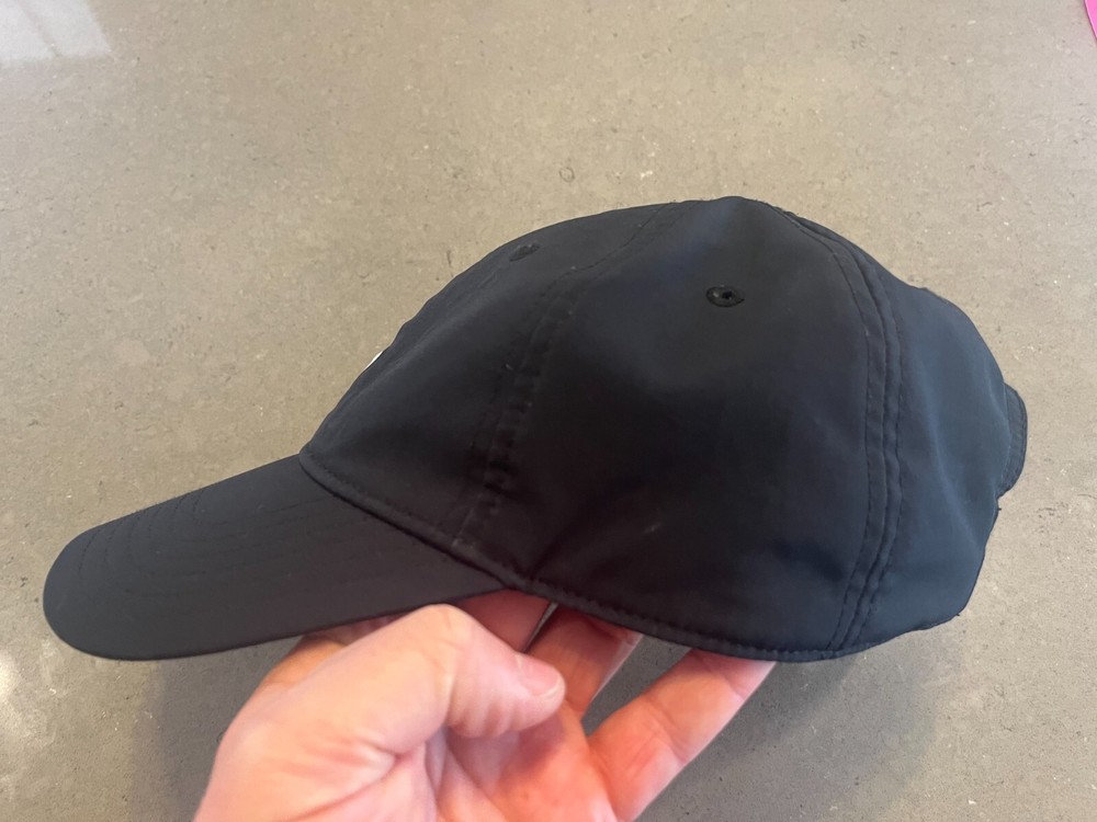 Taylor Made Hat Black Adjustable Logo Golf Lightweight Cap