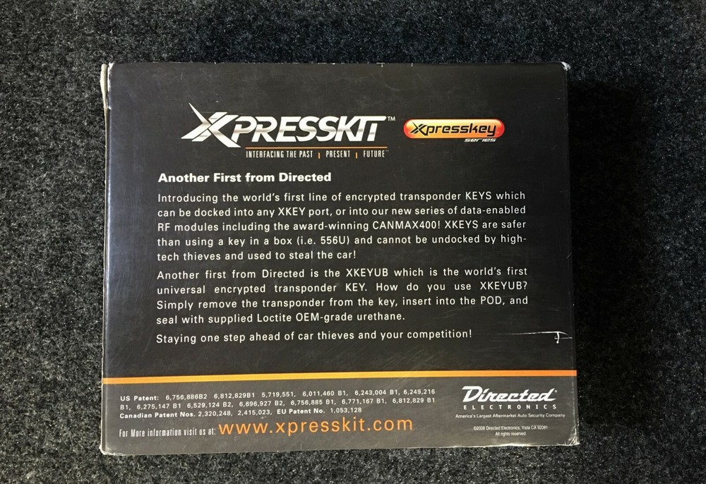 DEI XPRESSKIT TBXKEY UNIVERSAL TRANSPONDER BYPASS DIRECTED ELECTRONICS NEW
