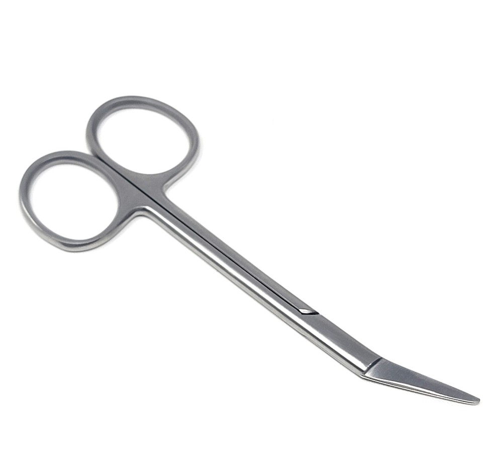 6 NEW STAINLESS STEEL IRIS ANGULAR SCISSORS 4.5" DENTAL SURGICAL INSTRUMENT