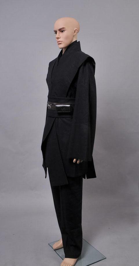 Dark Jedi Sith Darth Vader Black Costume Robe Cosplay Halloween