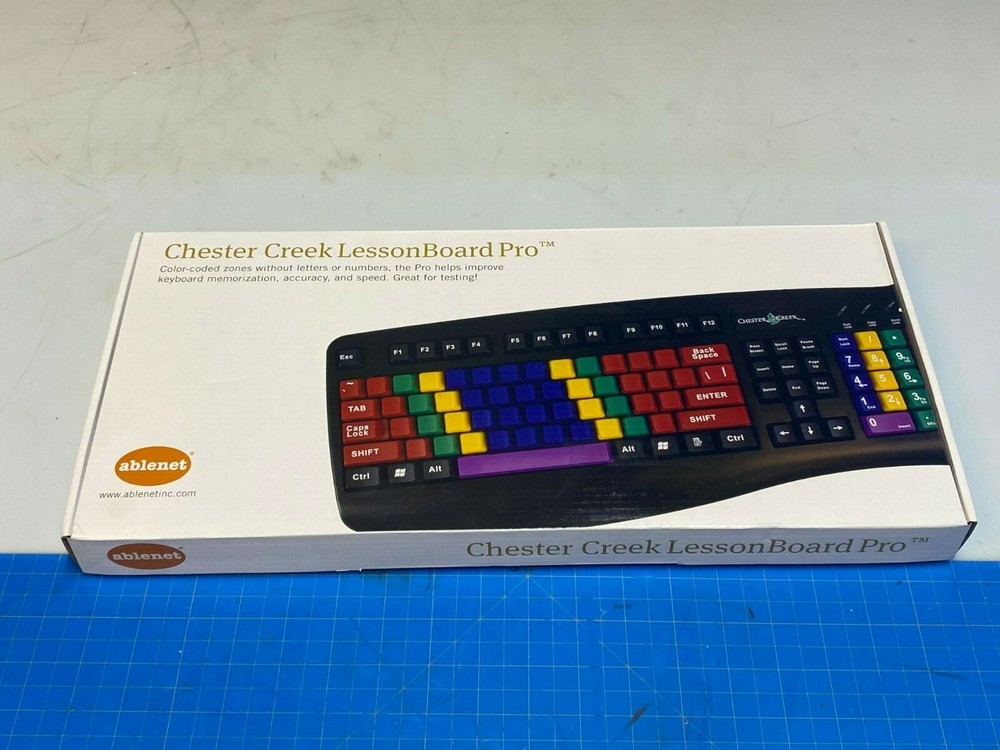 Ablenet Lessonboard Color Coded Learning Student Teaching Computer Keyboard USB