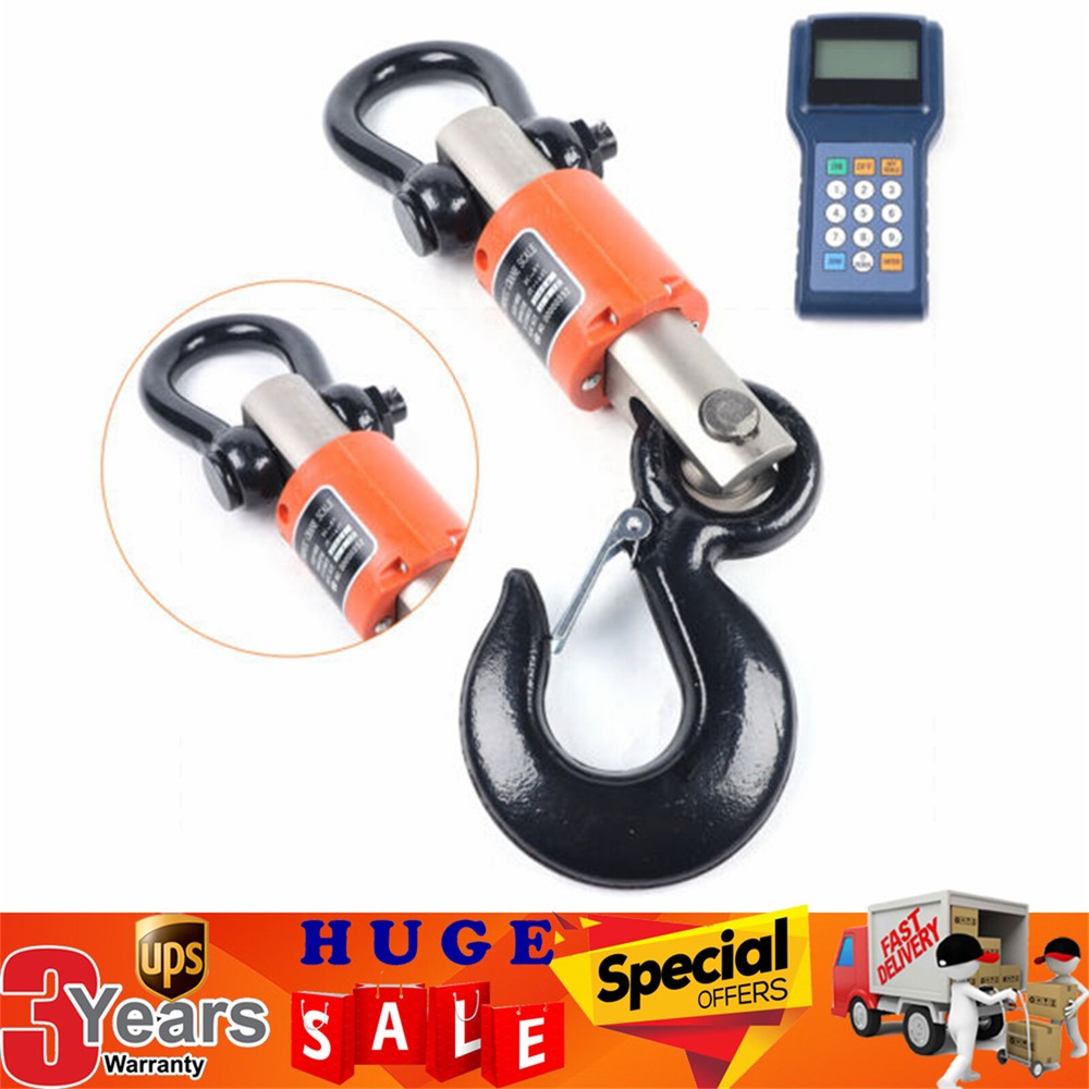 Wireless Digital Electronic Hanging Crane Scale Remote Control Crane Scale New
