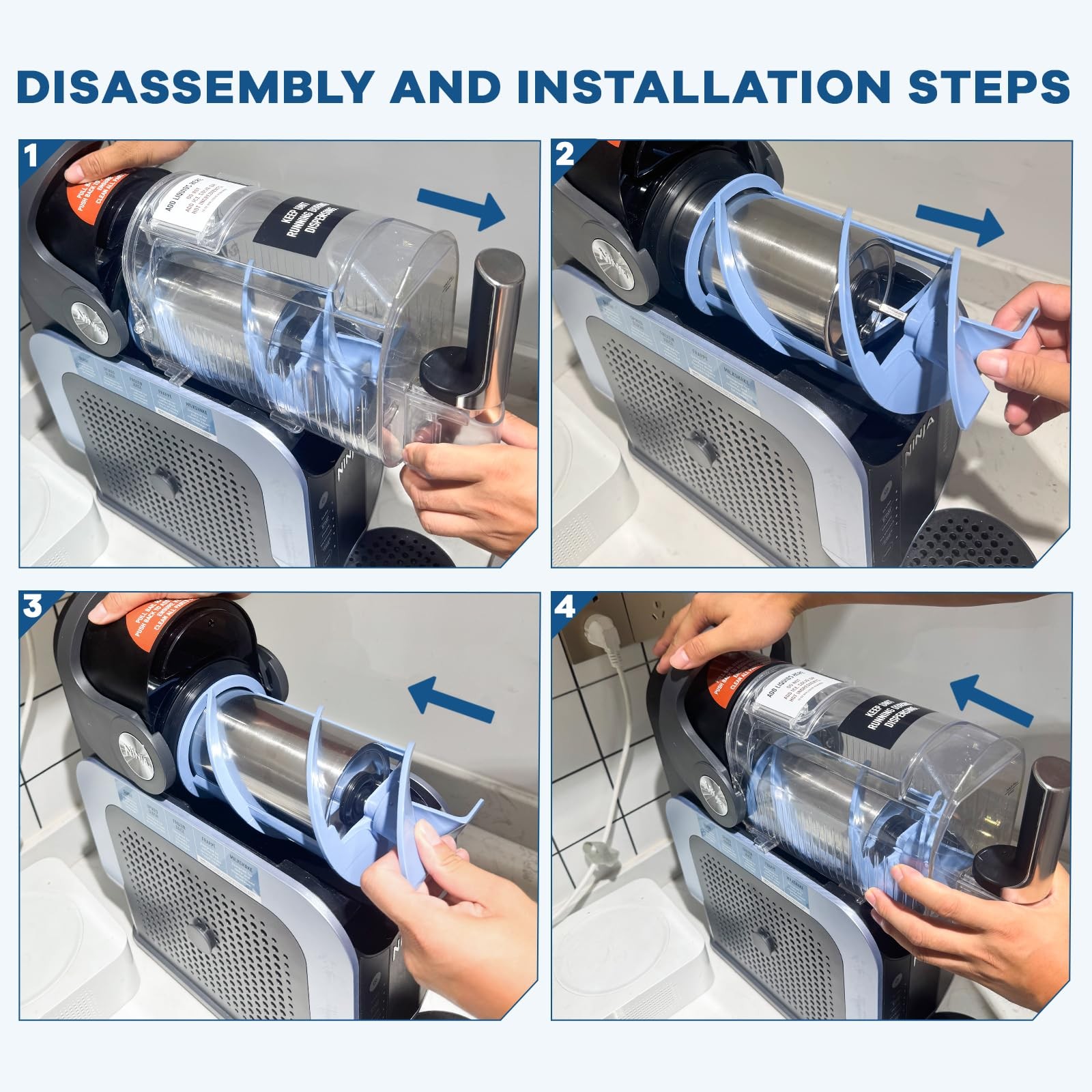 Auger for Ninja Slushie FS301 & FS300, integrated casting is BPA Parts,Slushi...