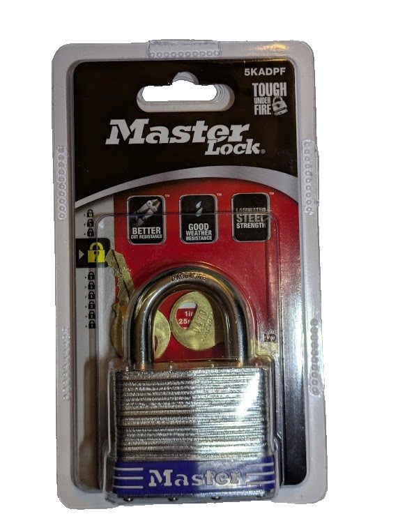 Master Lock Contractor Grade Maximum Security Steel Padlock 5KADPF- NEW