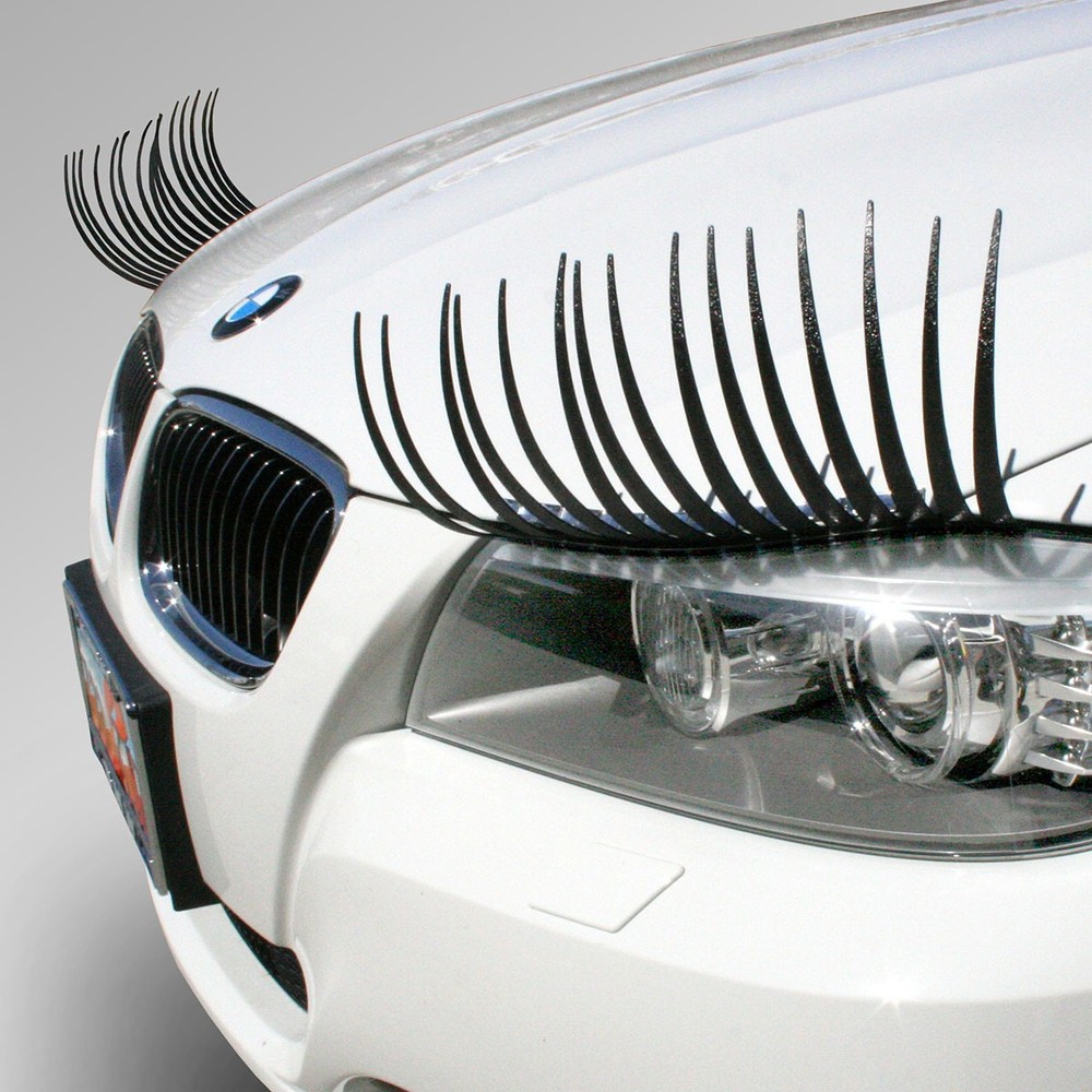 CarLashes Whimsical Giant Headlight EyeLashes - BLACK