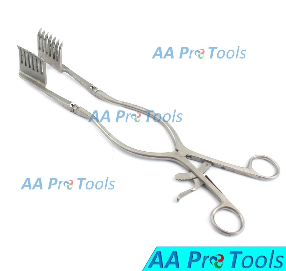 AA Pro: Beckman Weitlaner Retractor 12" 7x7 SHARP Surgical Instruments
