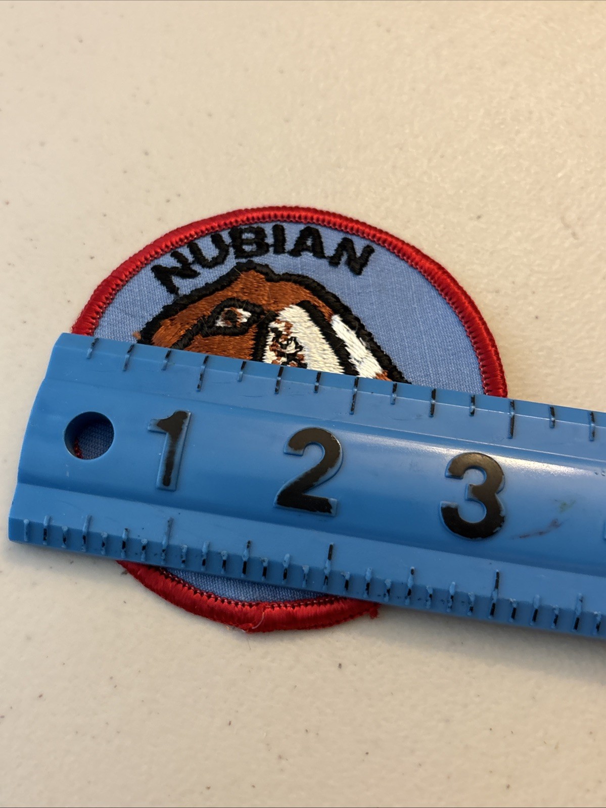 Vintage Nubian Dairy Goats 3in Patch Used Free Shipping