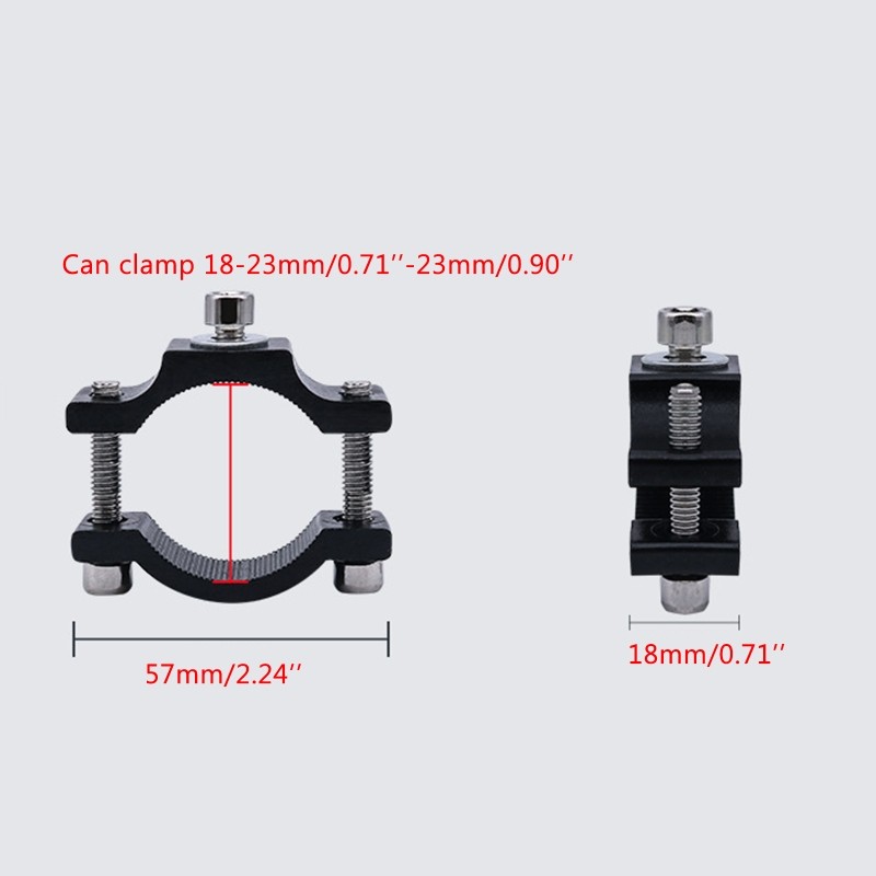 M6 Screw Clip for Handlebars Head Light Accessory for 18-23mm Diameter