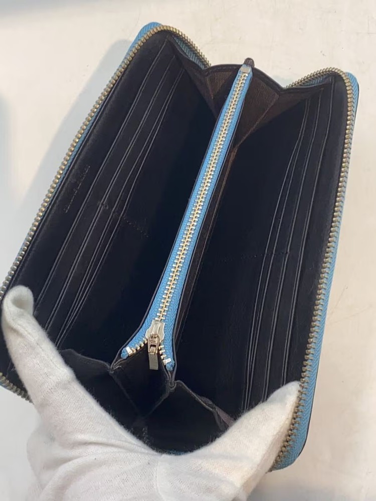 Paul Smith Long Wallet Black Plain Men's