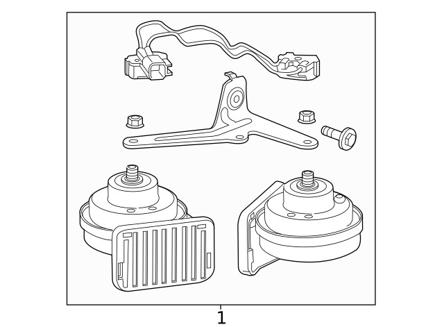 Genuine GM Dual Note Horn 84377259