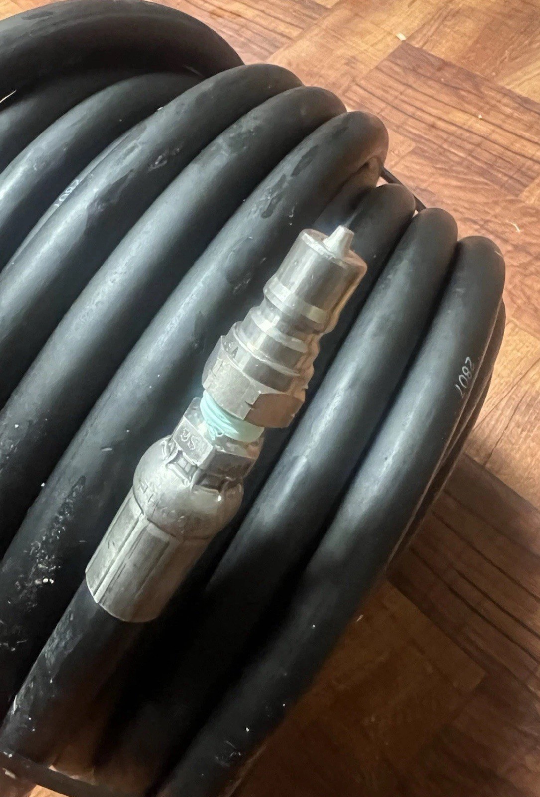 DWE 150’ Breathing Air Hose 250 PSI 3/8" w/ PARKER Quick-Connect SS Fittings NEW