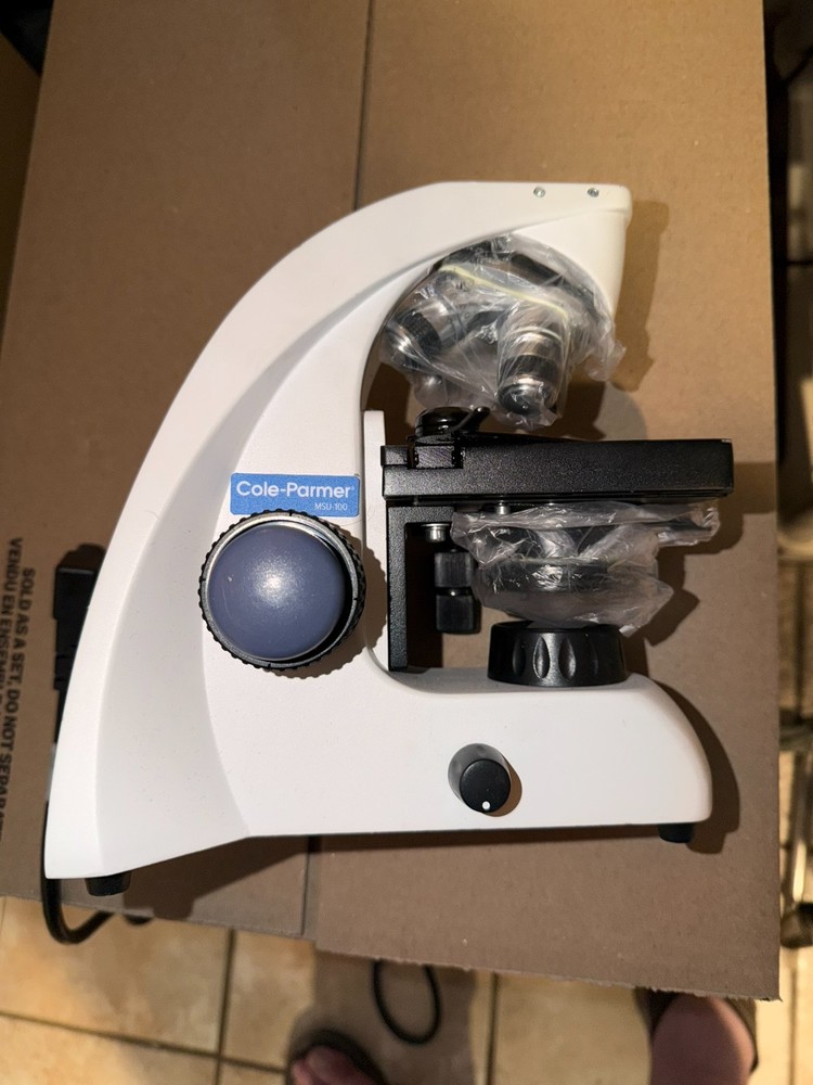 NEW Cole-Parmer Compact Stereo Microscope Base Stand ONLY No Head Lab Inspection