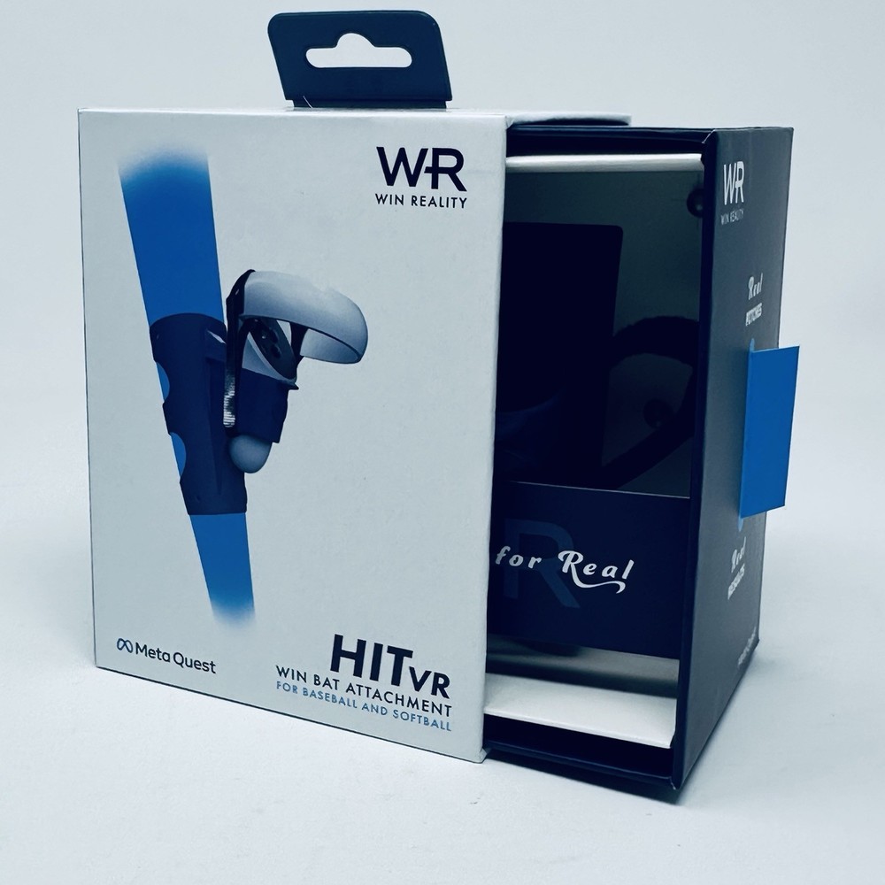 Win Reality Hit VR Baseball Softball Bat Attachment Meta Quest Oculus 2