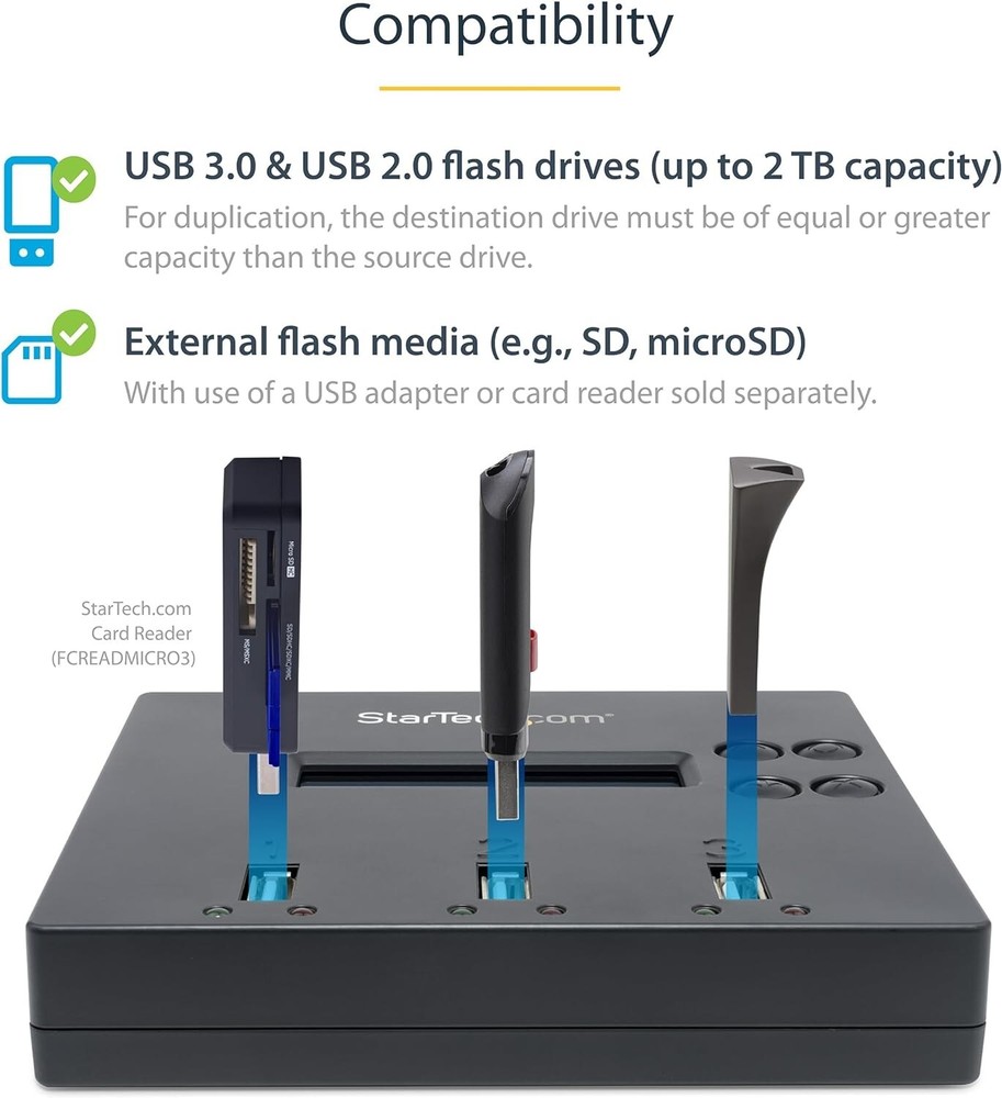 Standalone 1 to 2 USB Flash Drive Duplicator / Cloner / Eraser, Multiple USB ...