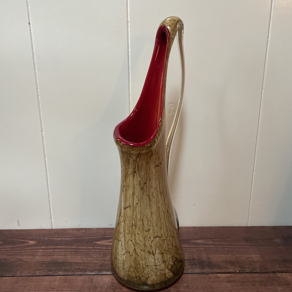 Amazing Art Glass Decorative Pitcher - Unsigned