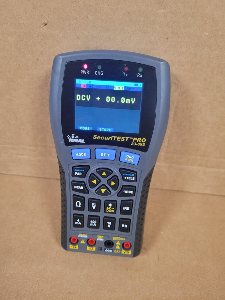 IDEAL NETWORKS 33-892 SECURITEST PRO MULTI-FUNCTION CCTV TEST (NO LEADS)