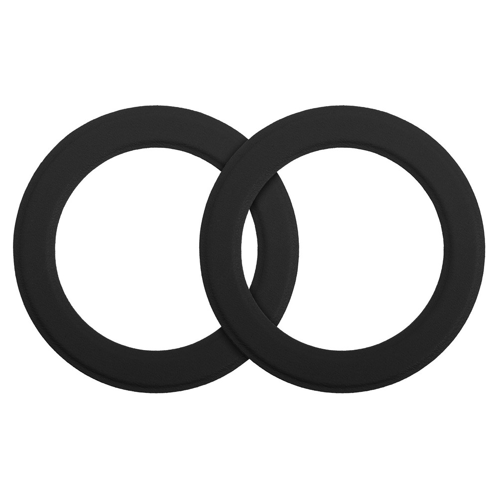 2Pcs Magnetic Sticker Ring Magnetic Adapter Ring Black