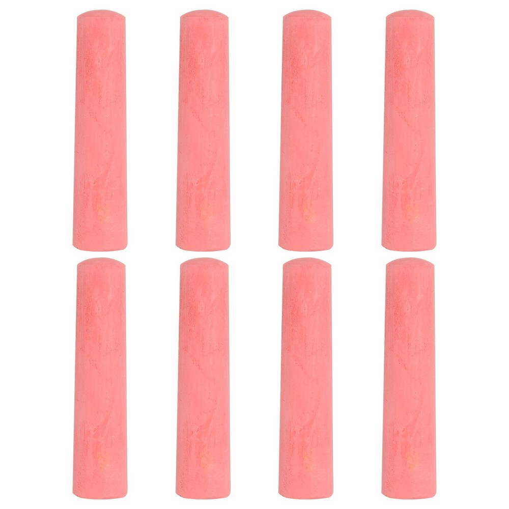 8PC Large Outdoor Dustless Chalk Red