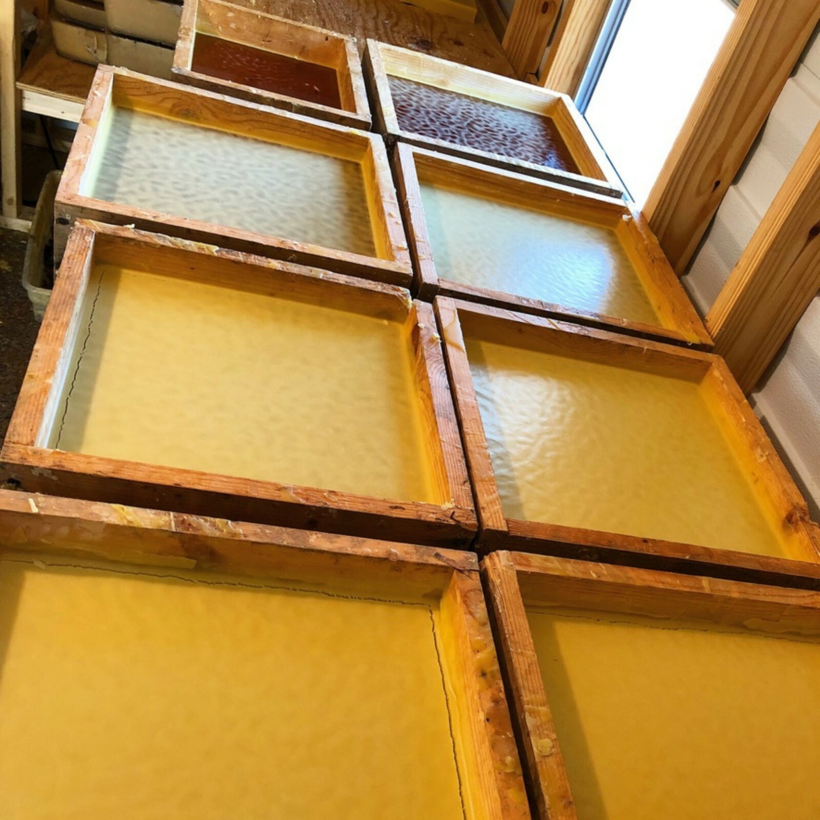 10 Pound 100% Natural American Beeswax Block Made By Our Bees