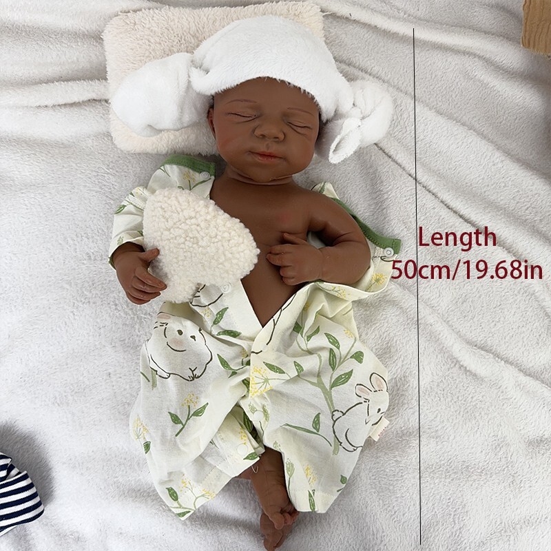 19.68'' solid silicone doll silicone reborn doll silicone boy doll toys gifts