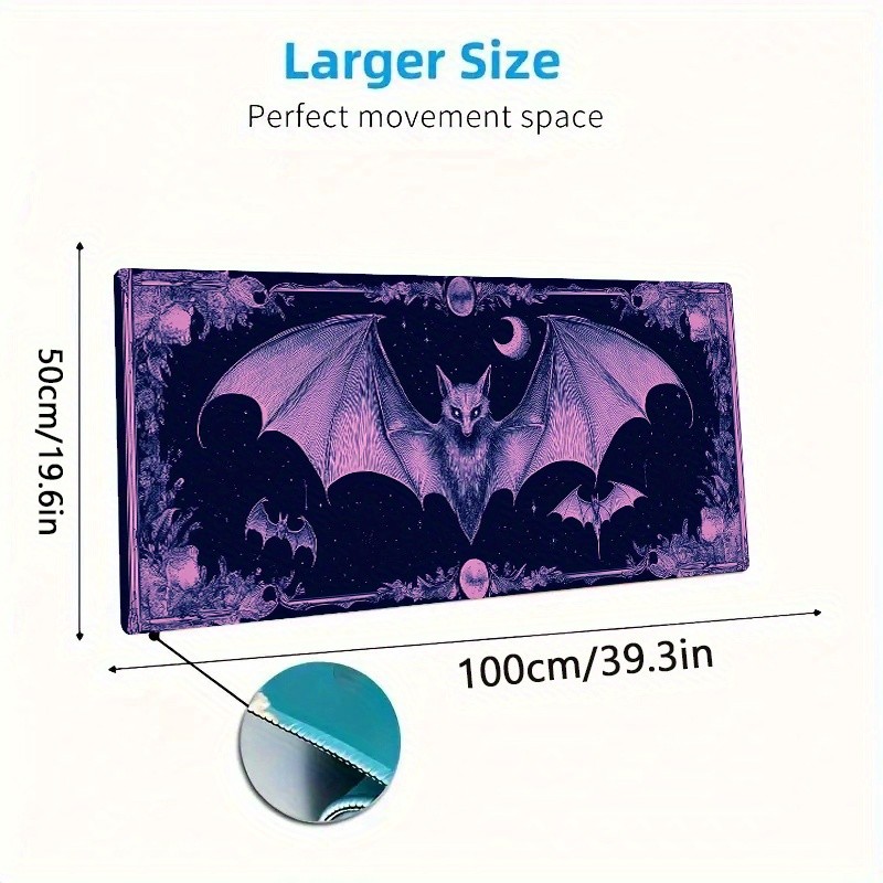 40*90cmGothic Vampire-Themed Mouse Pad - Non-Slip Rubber base & Smooth Polyester