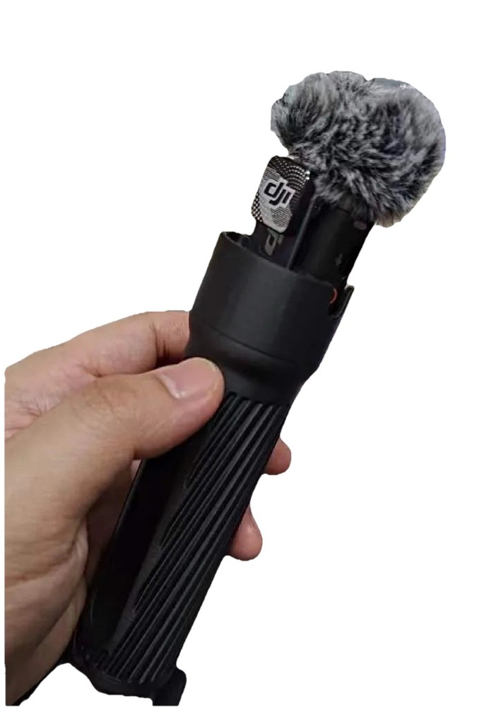DJI WIRELESS MIC Interview Handle, Portable Handled Microphone Adapter