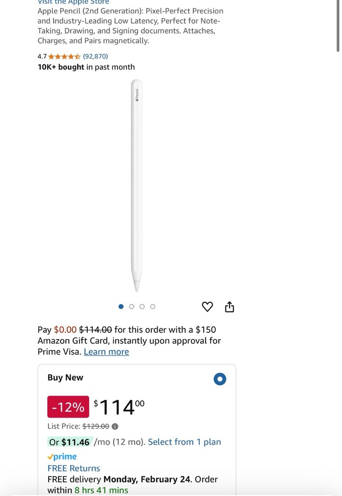 Apple Pencil Second Gen ￼