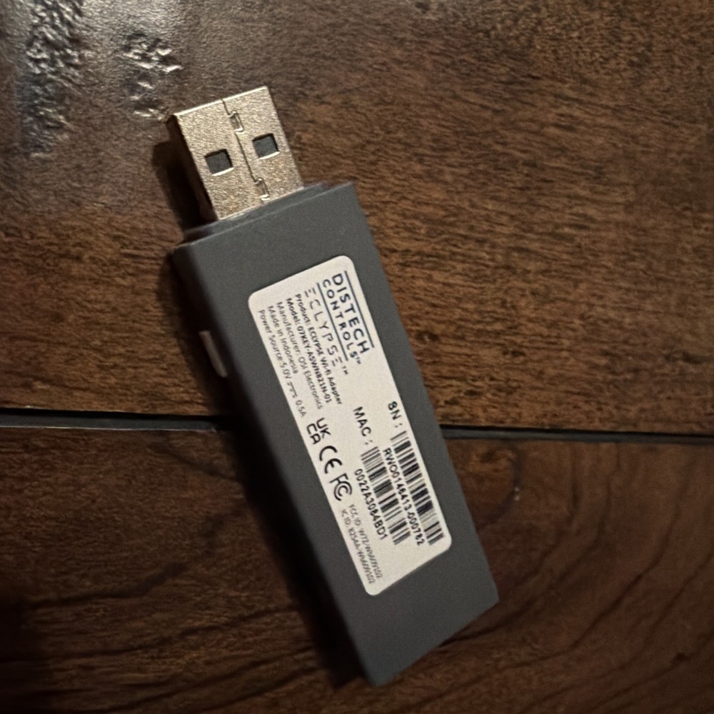 Distech ECYREPL-WIFIADP-01 Eclypse Control WiFi Adapter (USB Connection)