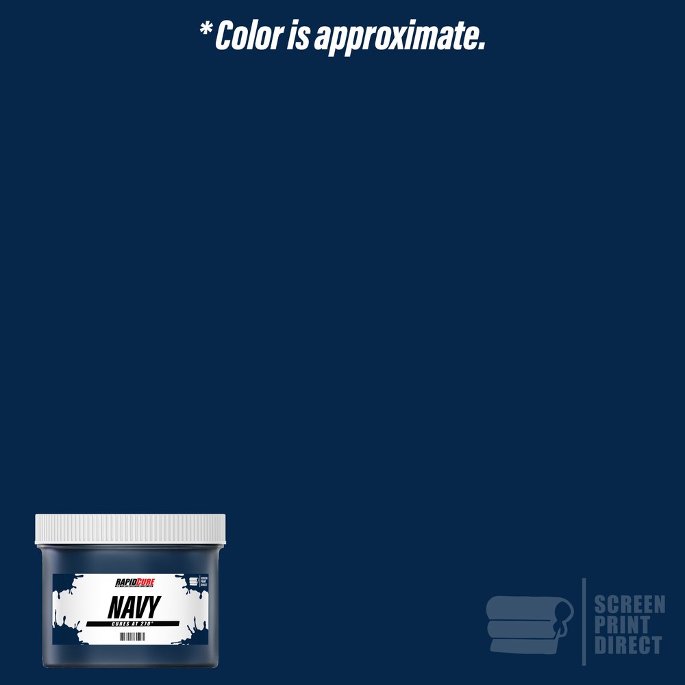 Navy - Screen Printing Plastisol Ink - Low Temp Cure 270F - Quart - 32oz