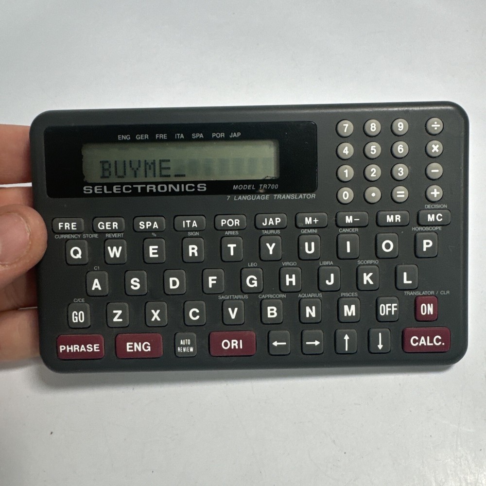 Selectronics 7 Language Translator Pocket Size Works Great TR700