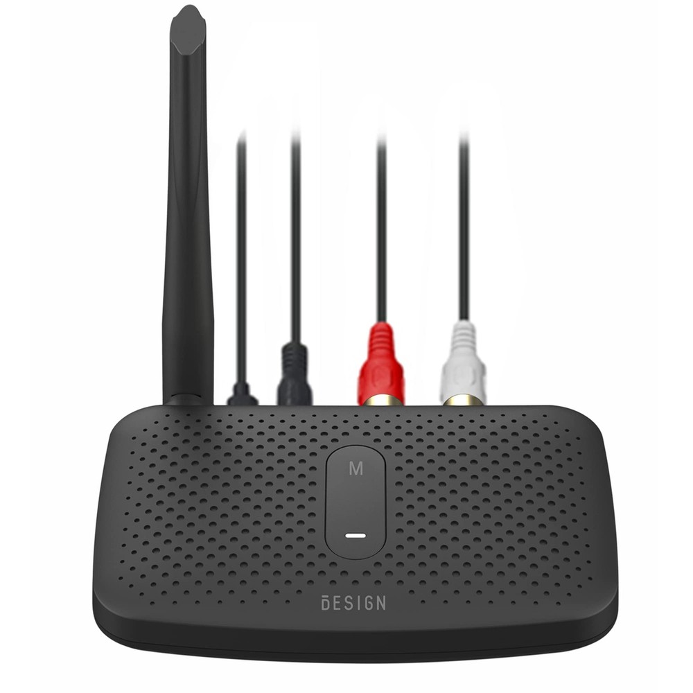BE-RCA Pro Long Range Bluetooth Adapter for Bluetooth Music Streaming, Black
