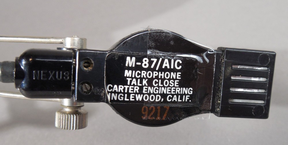 Carter Engineering Microphone Talk Close M-87/AIC - USED