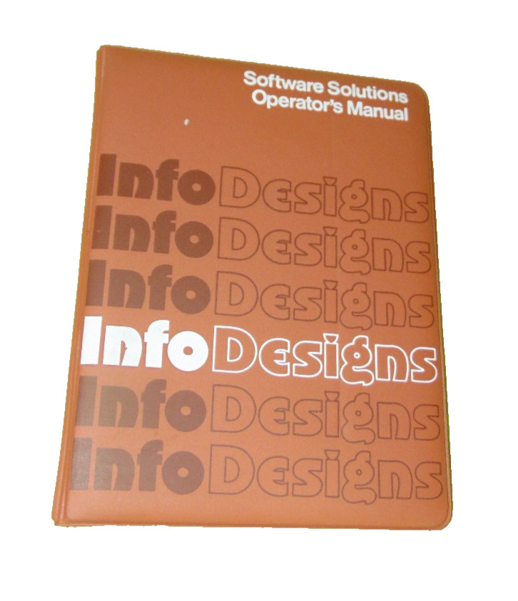 InfoDesigns Commodore 64 Accounts Receivable Billing Manual Binder