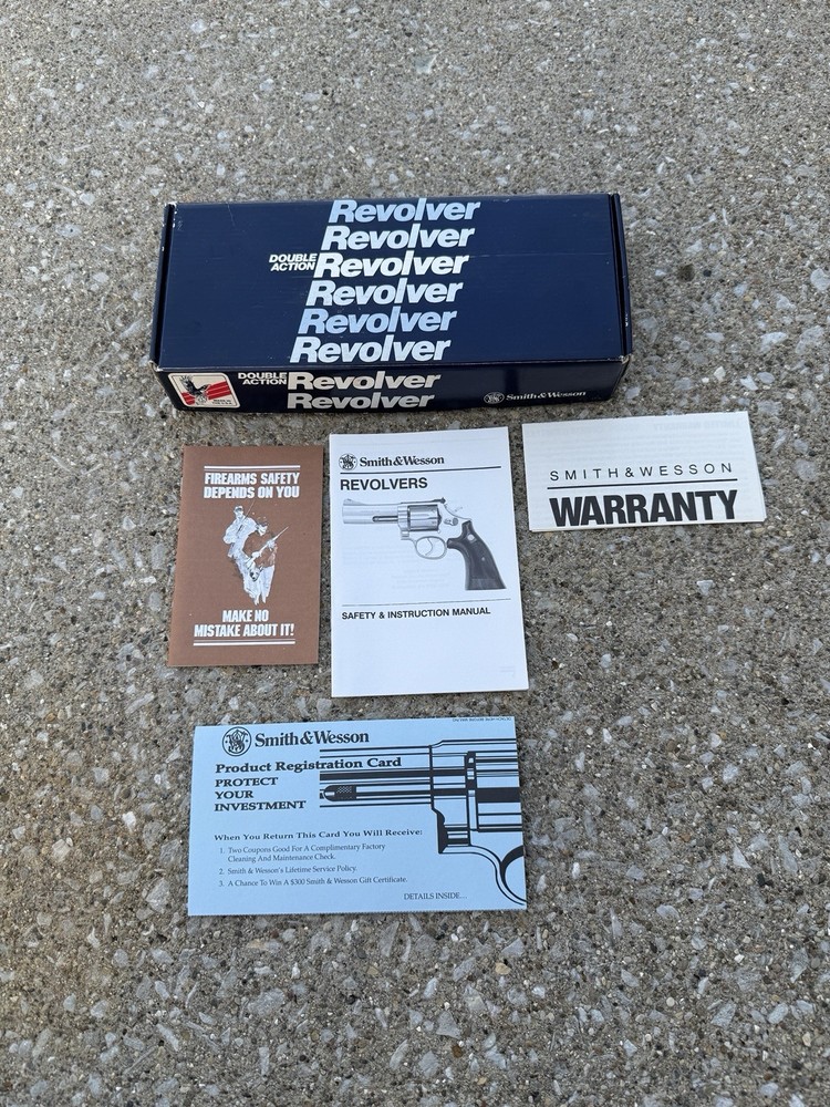 SMITH & WESSON .38 Special MODEL 640 Centennial EMPTY BOX w/ Manual & Inserts