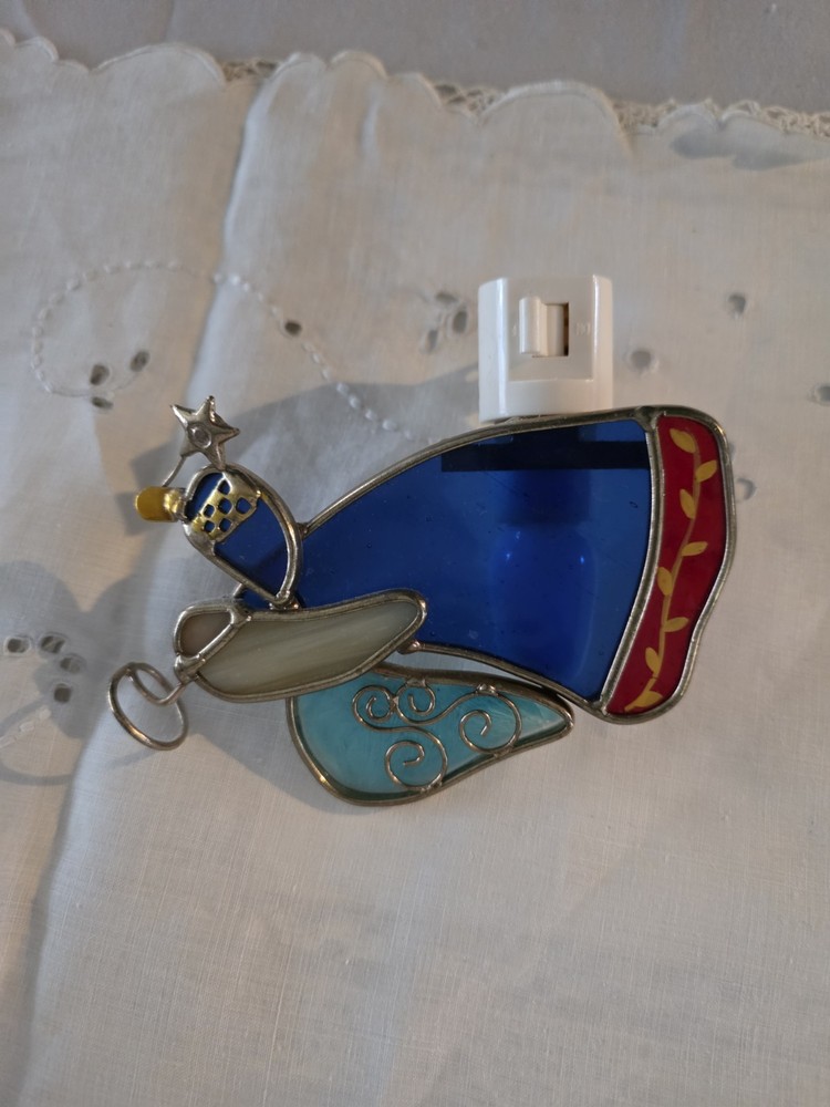 Angel Stained Glass Night Light